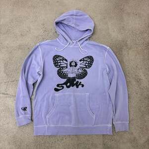 Olivia Rodrigo SOUR Lilac Butterfly Merch Hoodie - Size Large